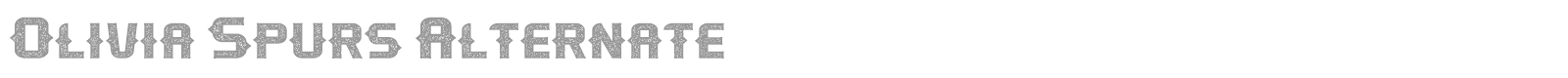 Olivia Spurs font preview