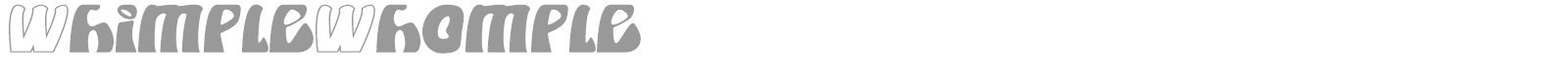 Whimple Whomple font preview