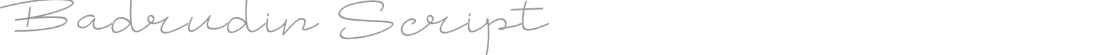Badrudin Script font preview