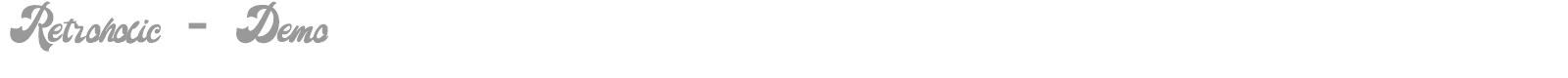 Retroholic font preview
