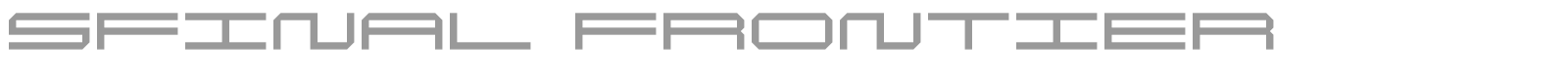 5 Final Frontier font preview