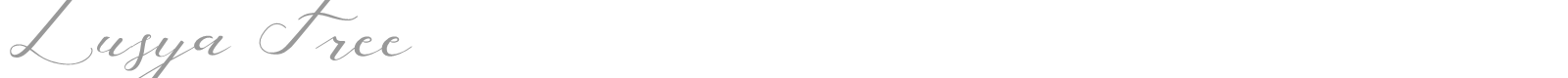 Lusya font preview