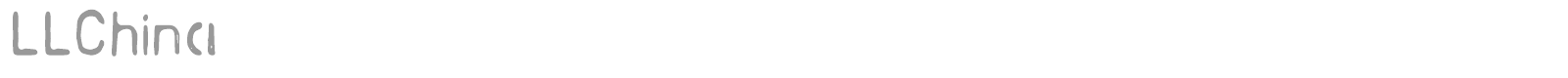LL China font preview