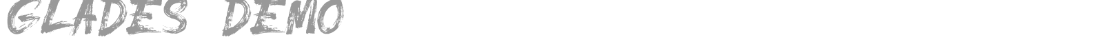 Glades font preview