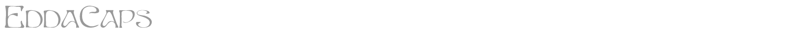 EDDACAPS font preview