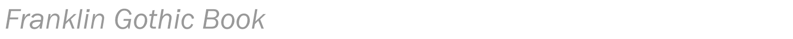 Franklin Gothic Book font preview