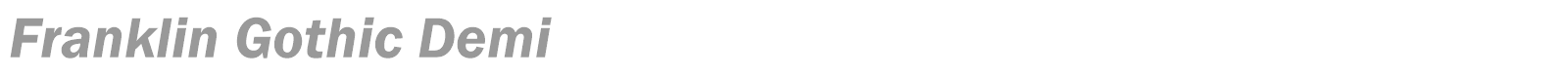 Franklin Gothic Demi font preview
