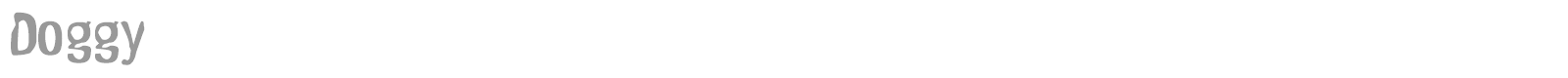 Doggy font preview
