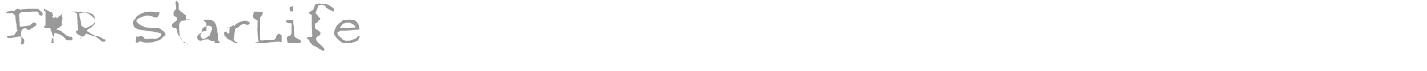 FKR StarLife font preview
