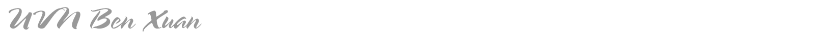 Font UVN Ben Xuan