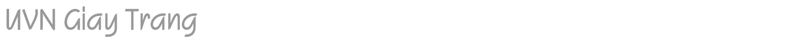 UVN Giay Trang font preview