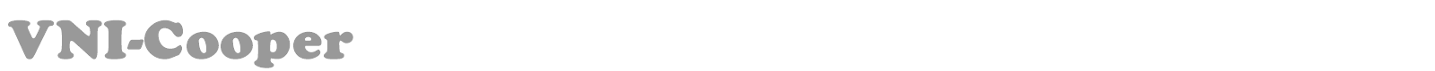 VNI-Cooper font preview