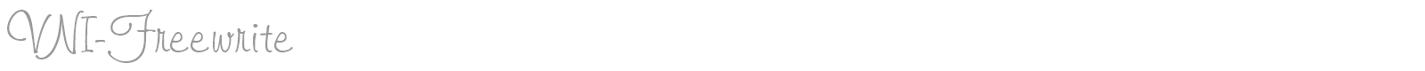 Font VNI-Freewrite
