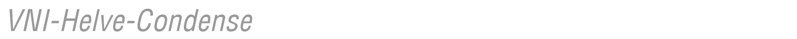 VNI-Helve-Condense font preview