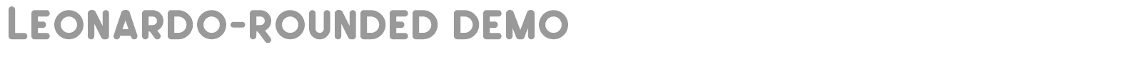 Leonardo Rounded font preview