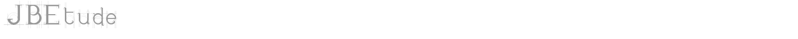 JB Etude font preview
