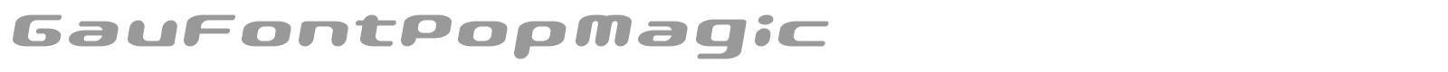 Pop Magic font preview