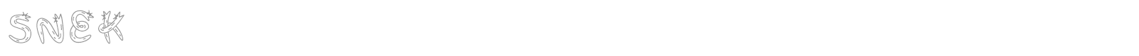 Snek font preview