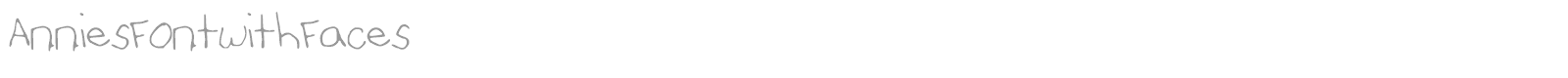 Annies Font with Faces font preview