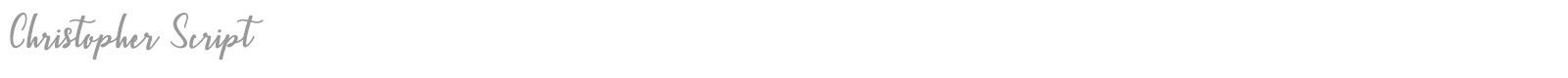Christopher Script font preview