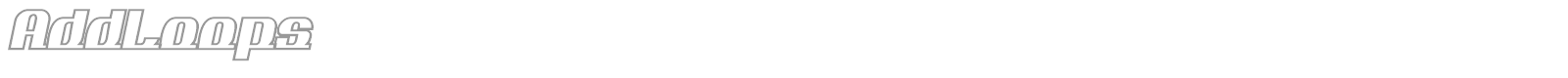 Add Loops font preview