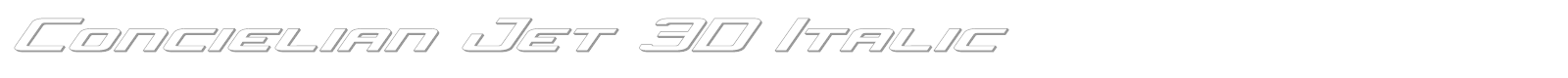 Font Concielian Jet Semi-Italic