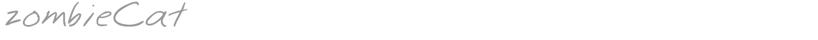 Zombie Cat font preview