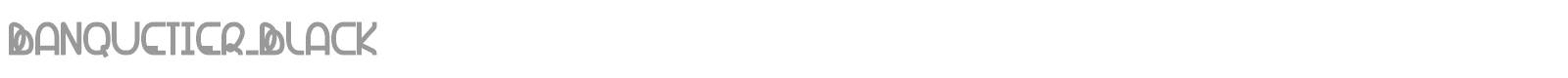 Banquetier font preview