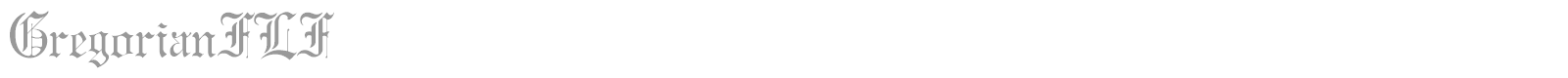 Gregorian FLF font preview