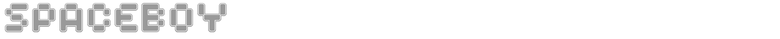 Spaceboy font preview
