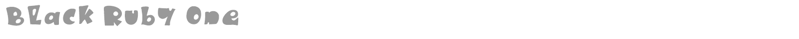 Black Ruby font preview