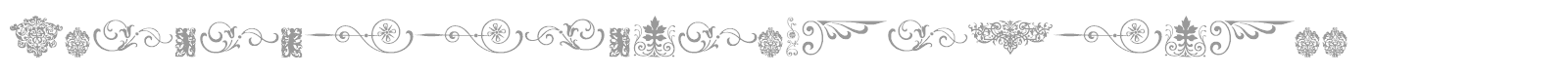 Neoclassic Fleurons font preview