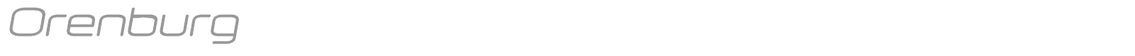 Orenburg font preview