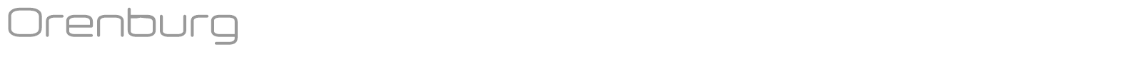 Orenburg font preview
