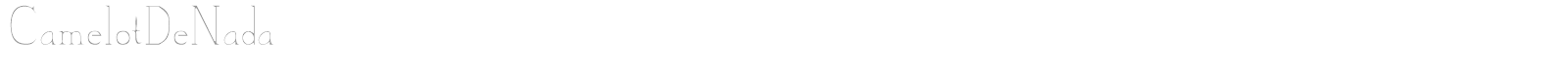 Camelot DeNada font preview