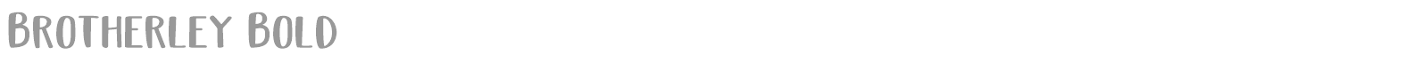Brotherley font preview