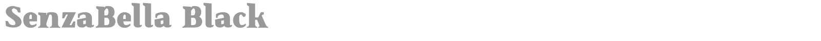 Senza Bella font preview