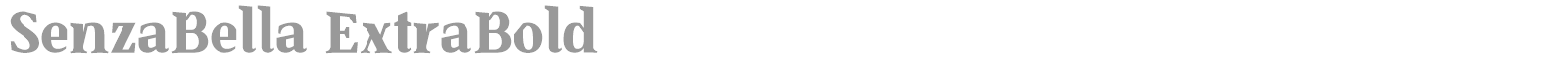 Senza Bella font preview