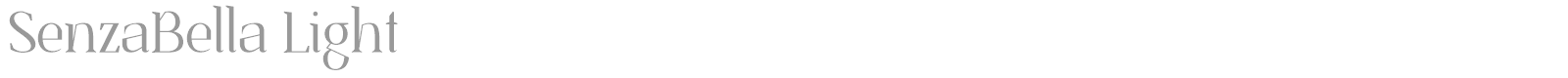 Senza Bella font preview