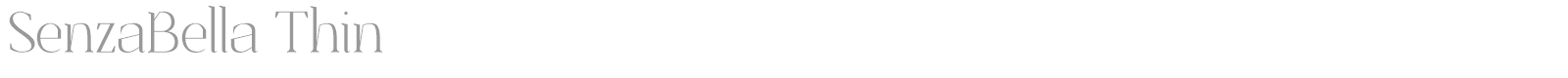 Senza Bella font preview