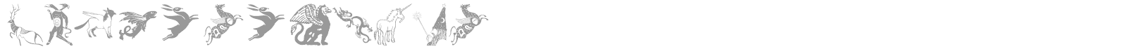 Mythological Disks font preview