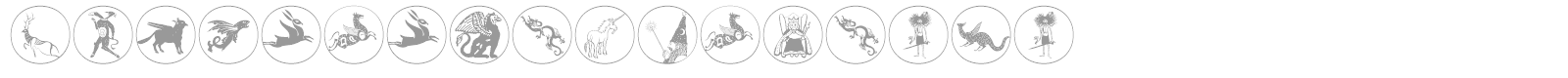 Mythological Disks font preview