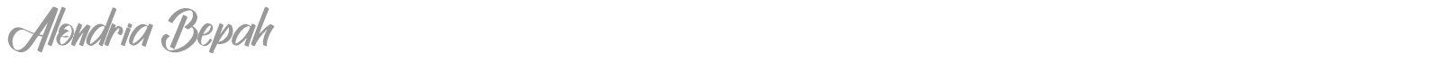 Alondria Bepah font preview