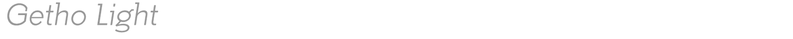 Getho font preview