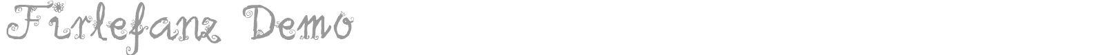 Firlefanz Demo font preview