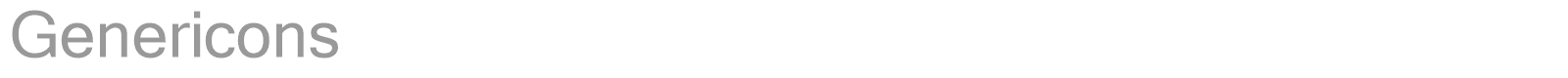 Genericons font preview