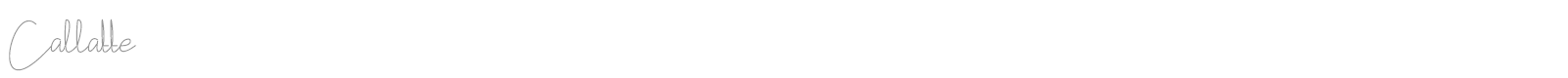 Callatte font preview