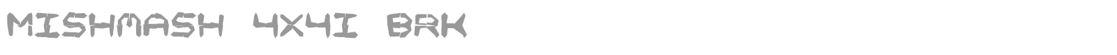 Mishmash font preview