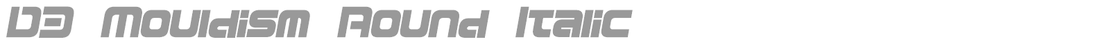 D3 Mouldism font preview