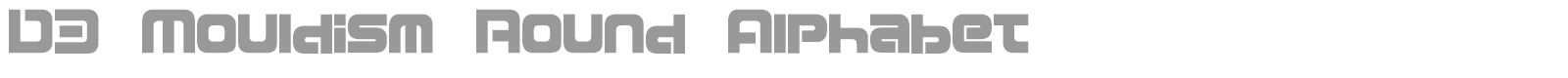 D3 Mouldism font preview